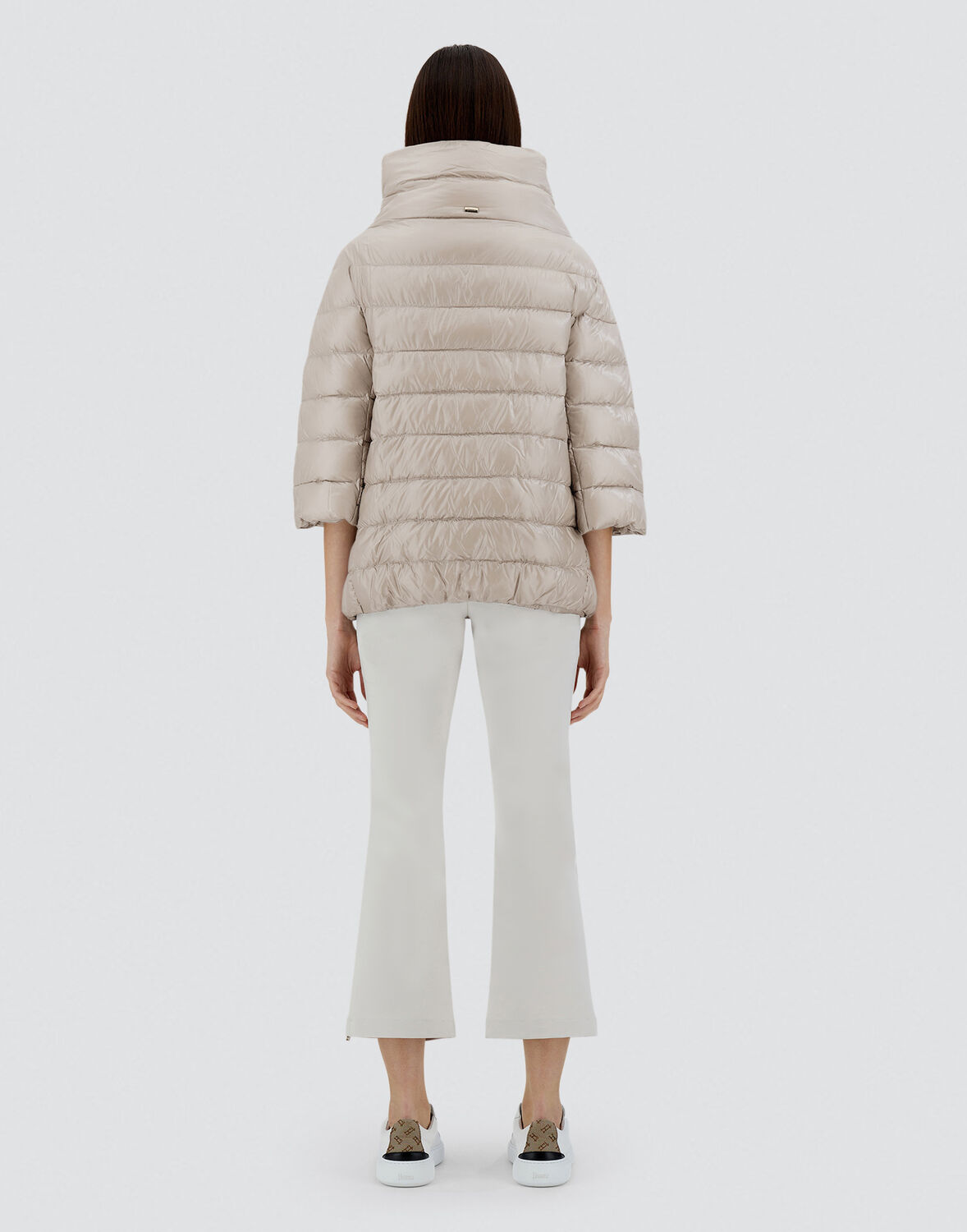 Herno Aminta Nude Hooded Jacket In Neutral