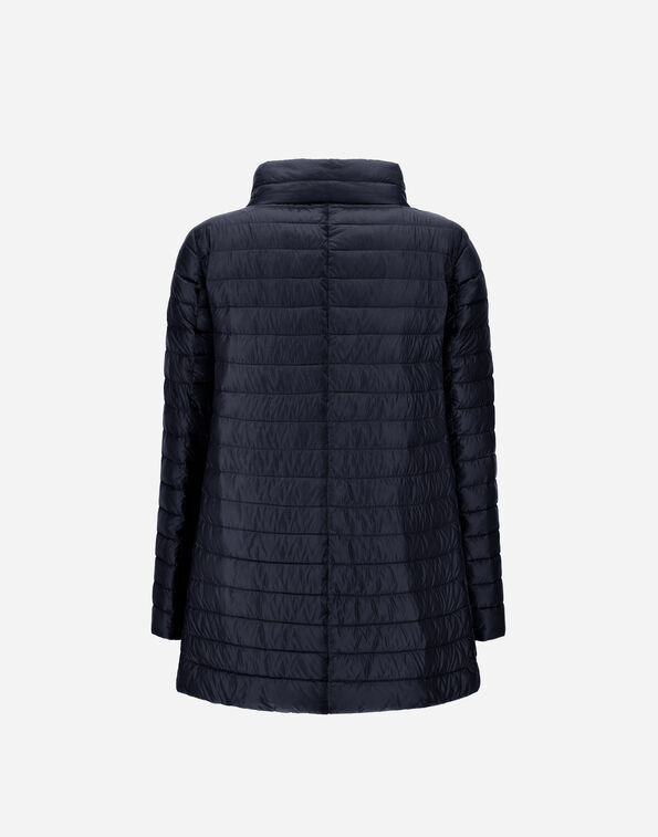 Herno REVERSIBLE A-SHAPE JACKET IN NYLON ULTRALIGHT Blue/Grey PI1234D12017Z9294