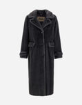 Herno COAT IN MELANGE ALTERNATIVE MINK FUR Grey GC000545D127399480