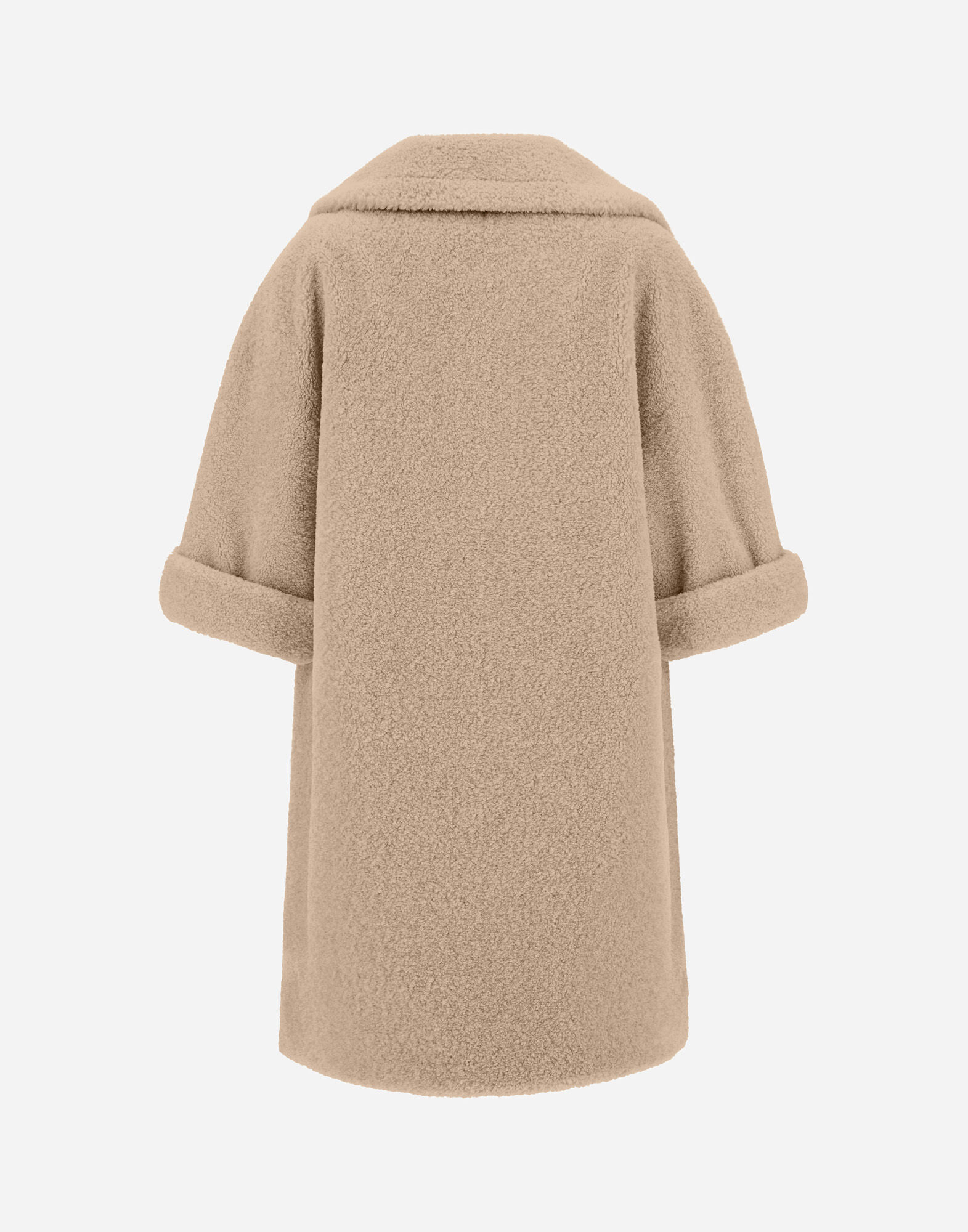 美品です♪HERNOカシミア100% ダブルブレストコートwomen's 46 レディース メランジテディ ダブルブレストコート シャンティイ