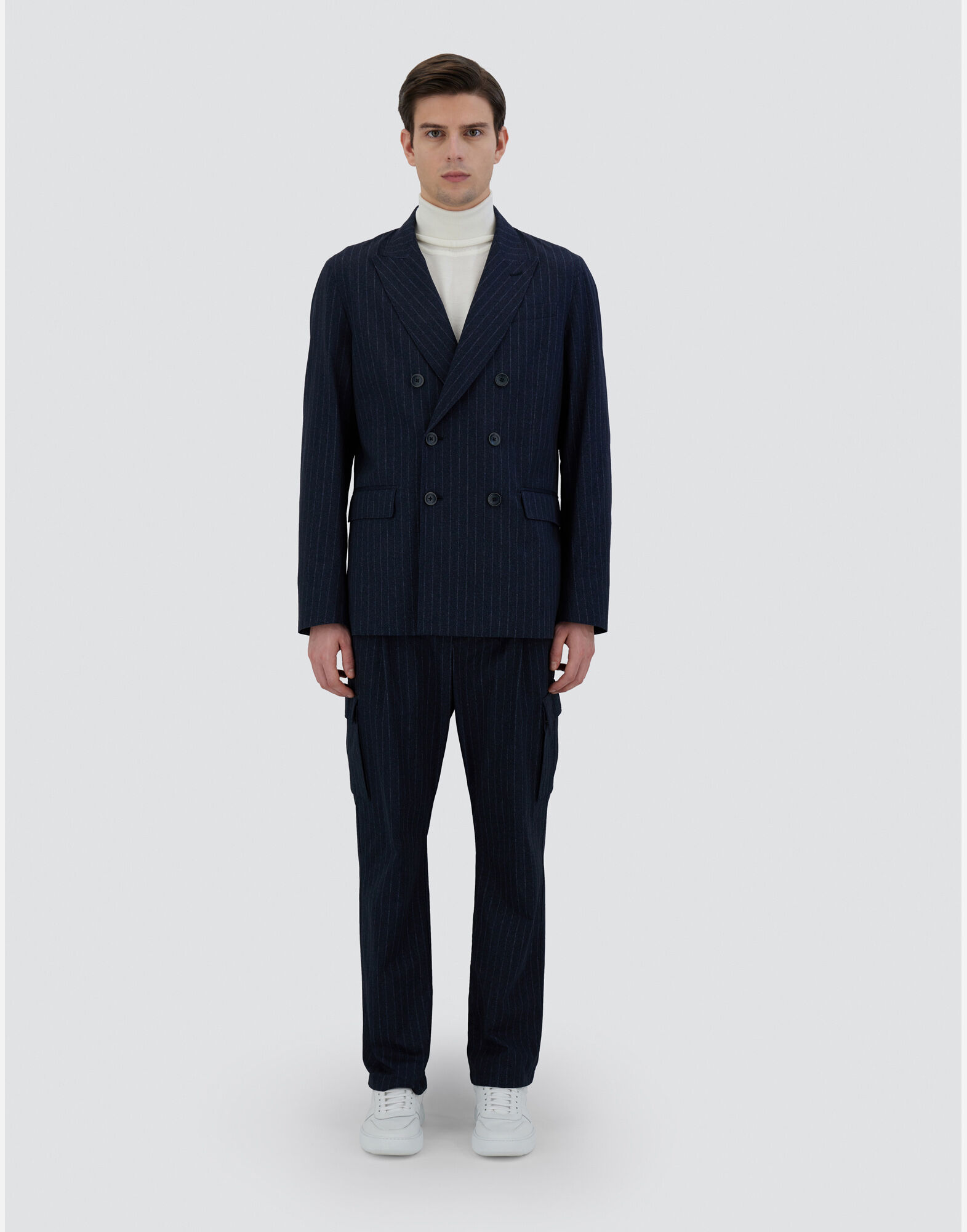 HERNO ブレザー リネン ピンストライプ ジャケット レディース リネン ピンストライプ ジャケット シャンティイ