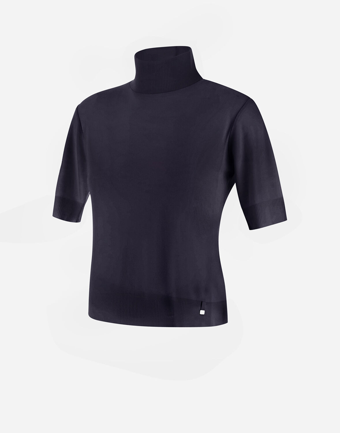 Herno ファインウールジャージー ニットトップス In Navy Blue