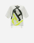 Herno INTERLOCK JERSEY T-SHIRT WITH PRINT White JG000172D520091000