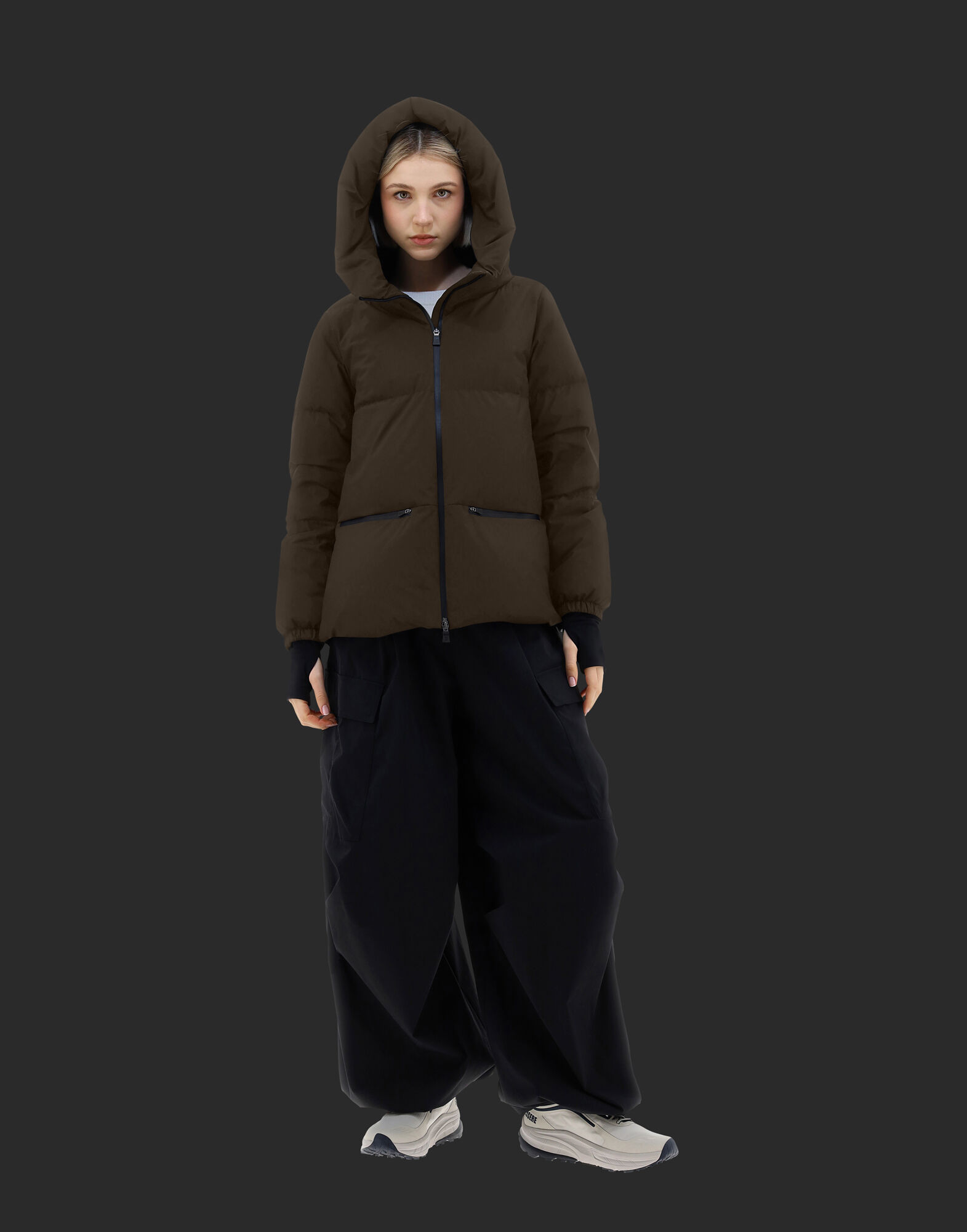 LAMINAR GORE TEX WINDSTOPPER CAPE in Green for Women Herno