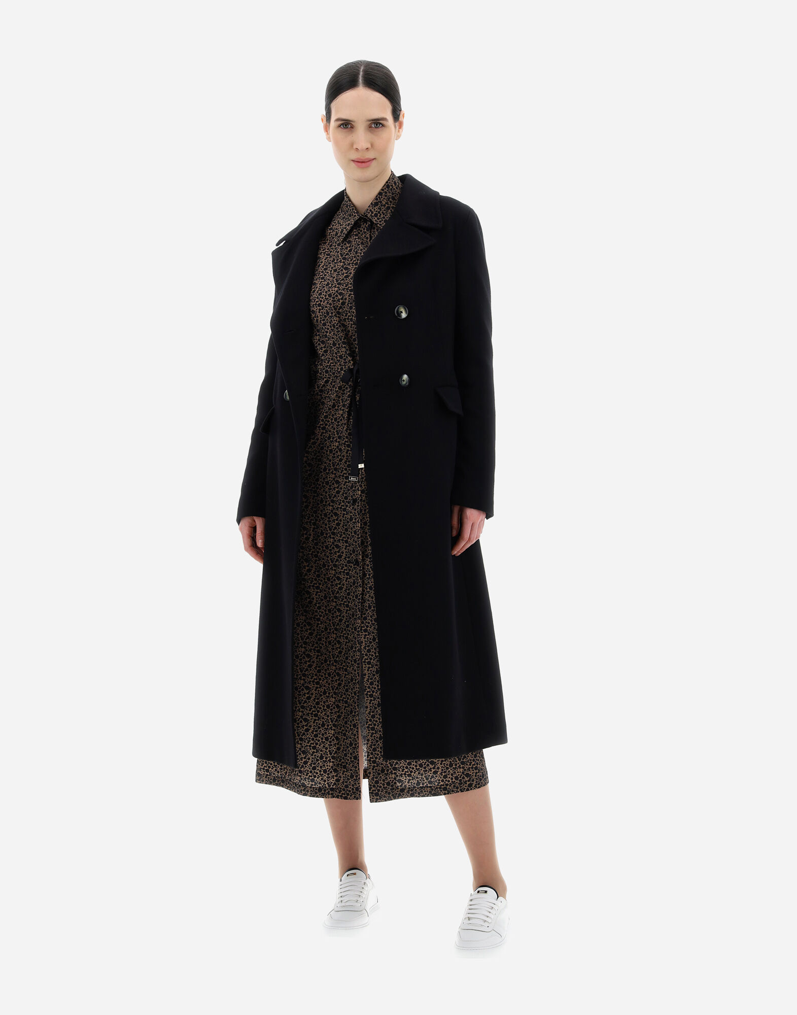 Herno city glamour long coat store