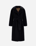 Herno COAT IN SOFT ALTERNATIVE FUR Black CA000586D124229300