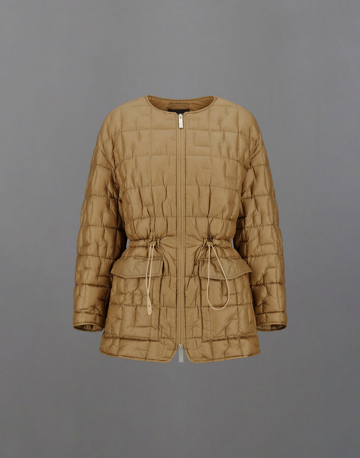 LAMINAR CREW-NECK JACKET IN QUILTED RIPSTOP Herno Herno LAMINAR CREW-NECK JACKET IN QUILTED RIPSTOP Camel PI00389DL128432154