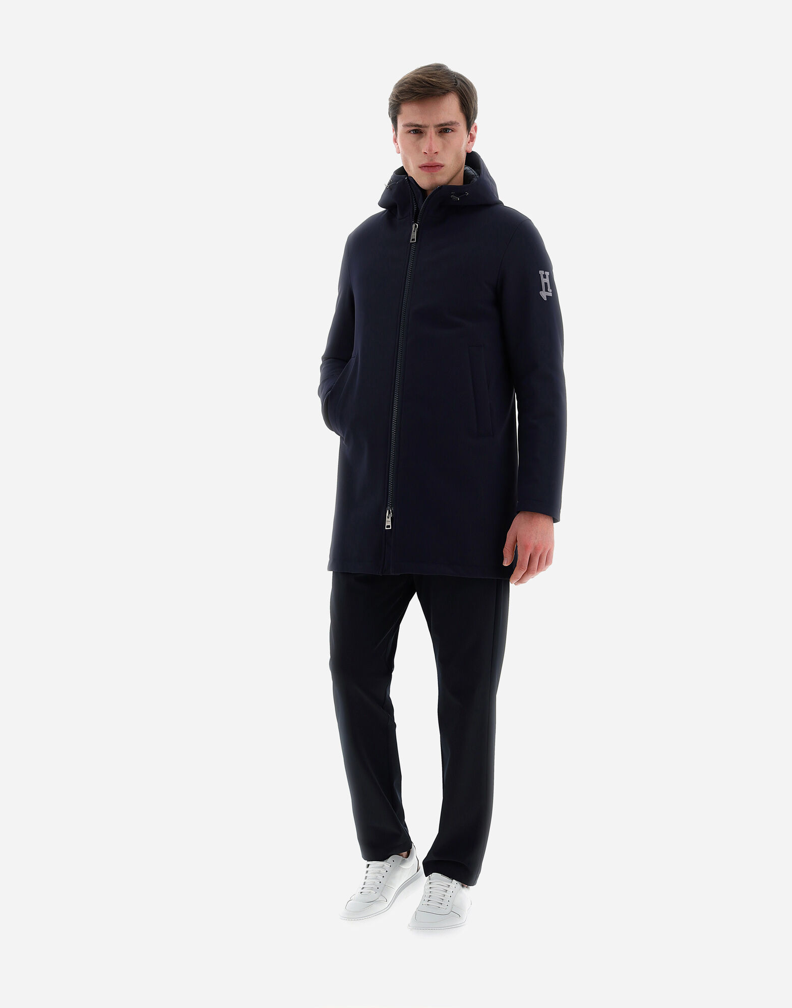 Men s Dark Blue Parka Barcelona for Herno Herno