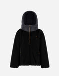Herno BOMBER IN LADY FAUX FUR AND NYLON ULTRALIGHT Black GC000051G123549300