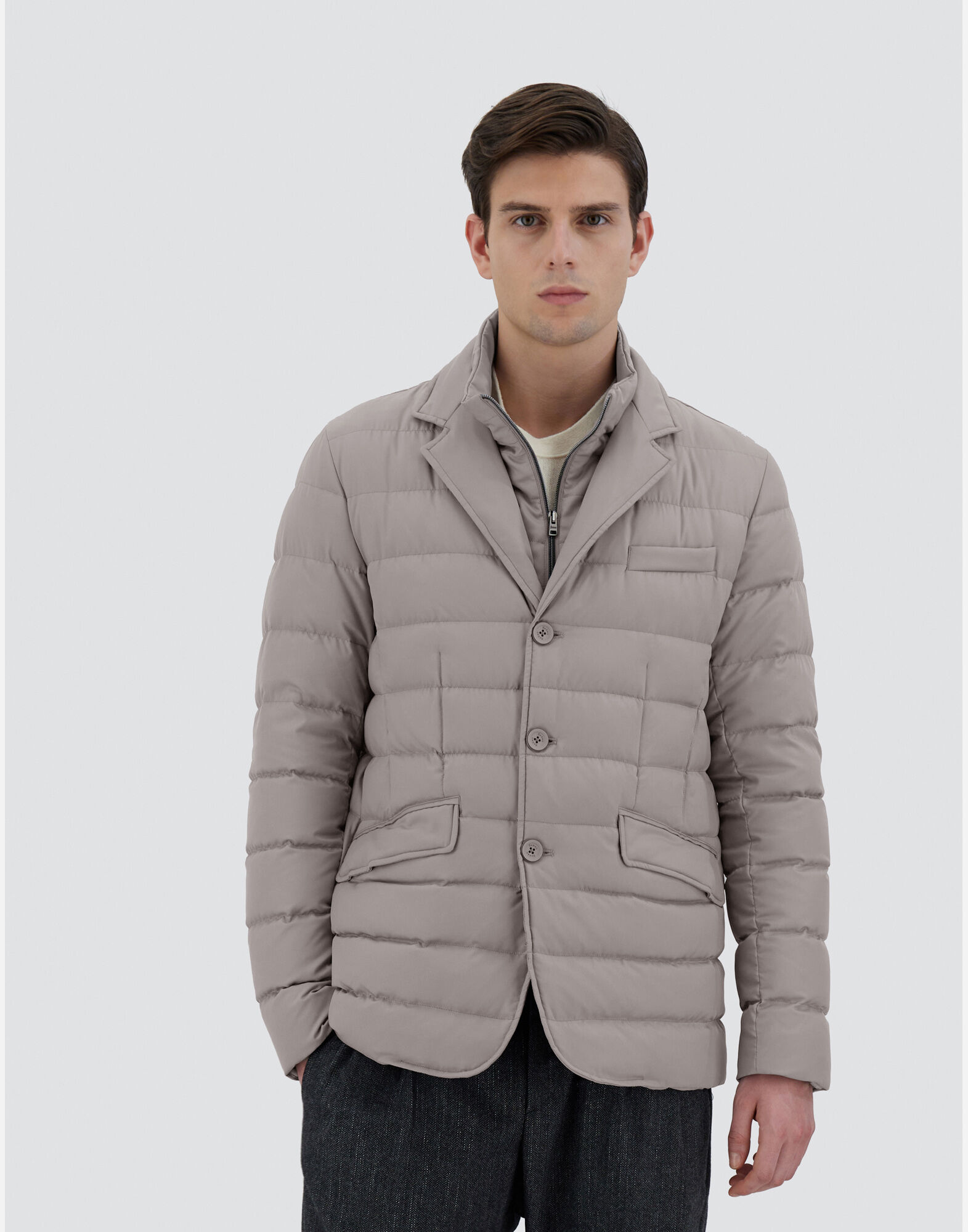 BLAZER IN ARENDELLE in Dove Grey for Men Herno