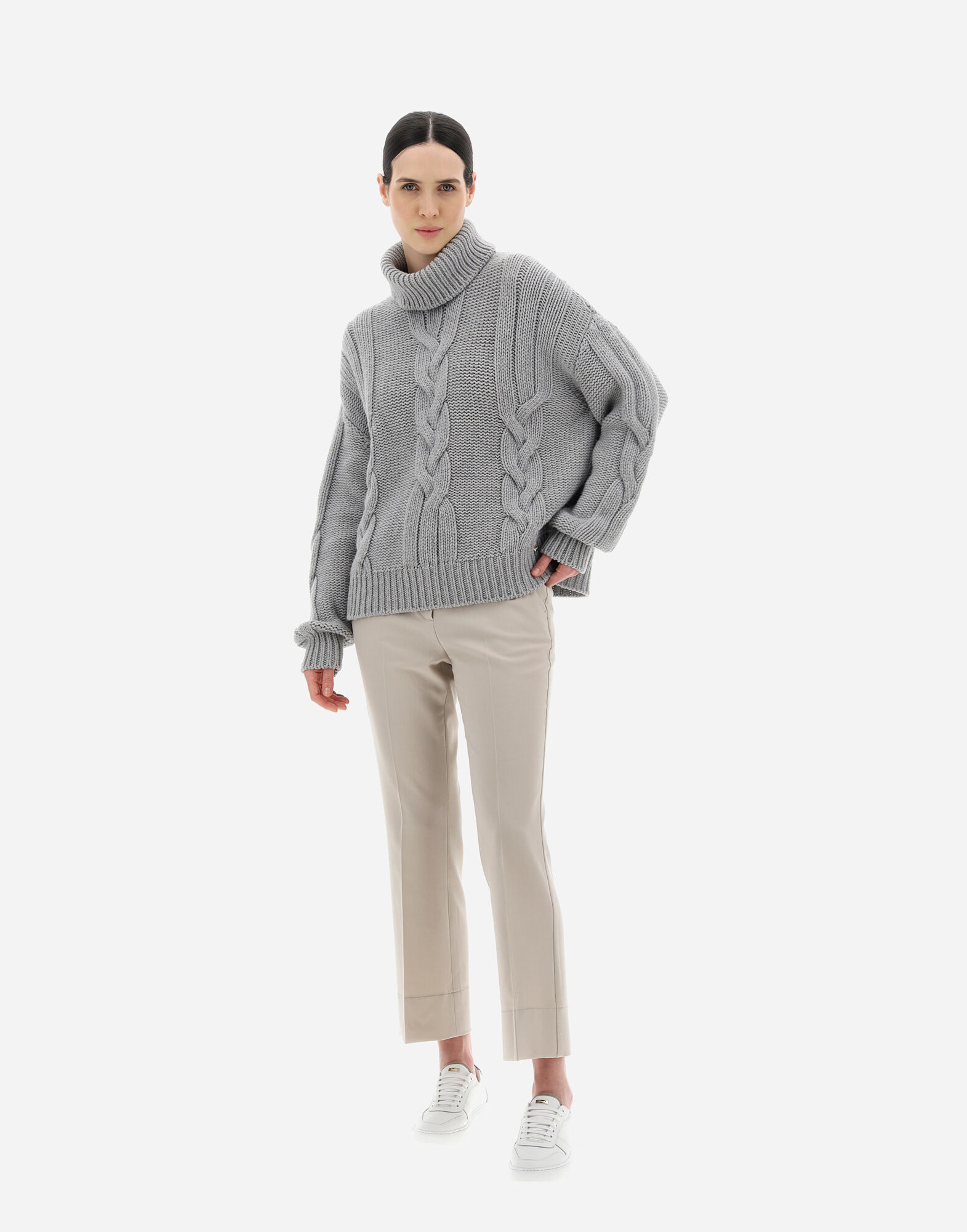 SWEATER IN COMFY INFINITY en Putty pour femme Herno