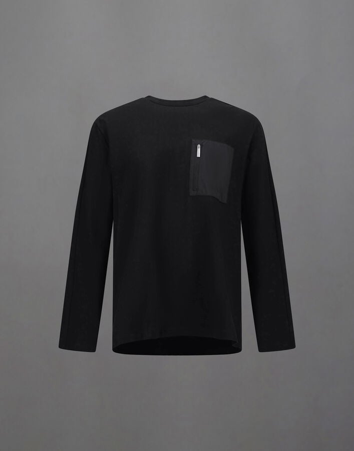 LAMINAR T-SHIRT IN MERCERISED JERSEY AND 2L GORE-TEX Herno Herno LAMINAR T-SHIRT IN MERCERISED JERSEY AND 2L GORE-TEX Black JG00071UL520959300