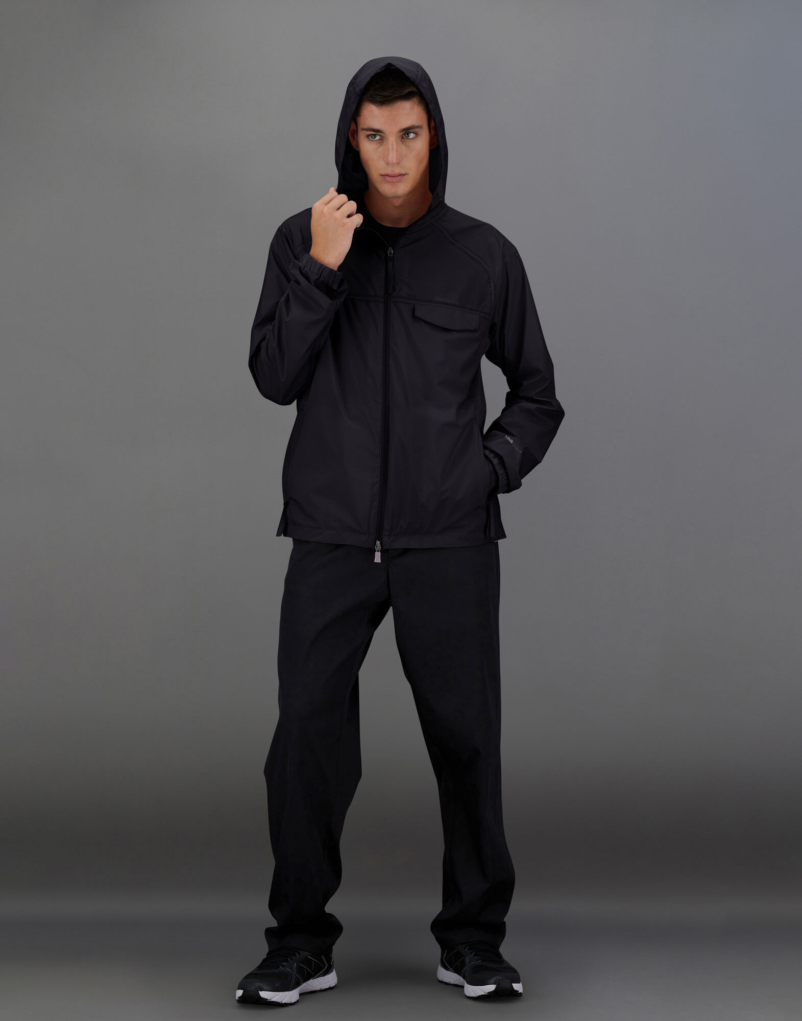 LAMINAR JACKET IN 3L TRANSLUCENT RIPSTOP in Black | Herno®