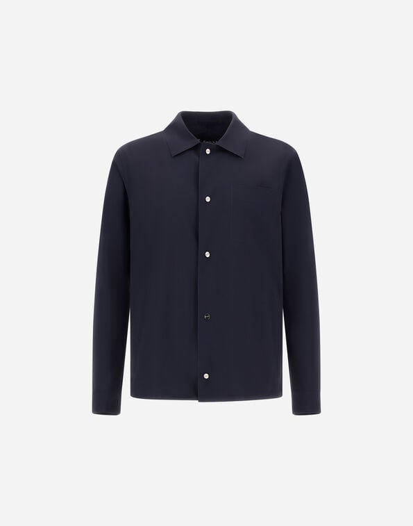 Herno ESSENCE SHACKET Blue/Grey GI000318U12301SZ9294