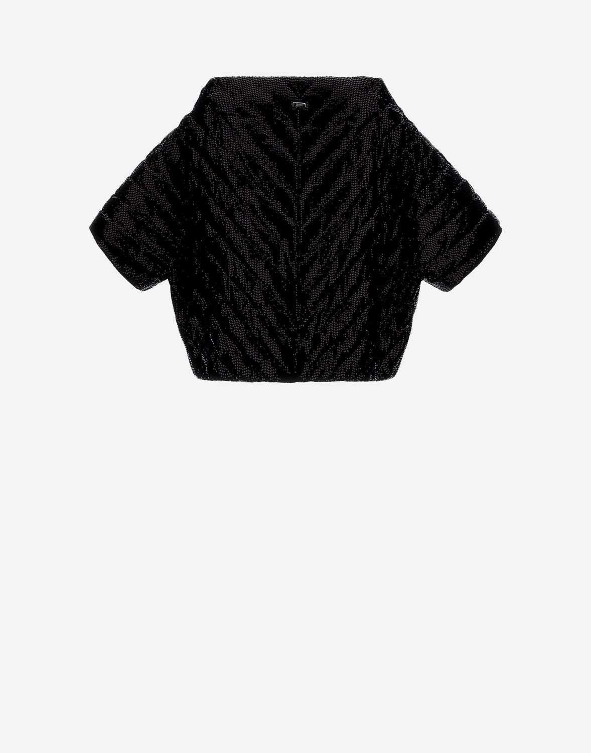 Herno マイクロ スパンコール Aラインジャケット In Black