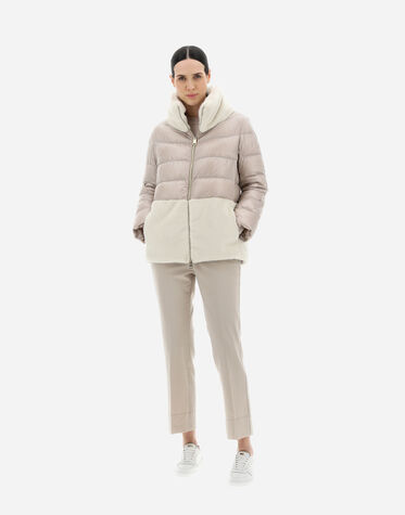 レディース PIUMINO NYLON ULTRALIGHT + LADY FAUX FUR HDM 