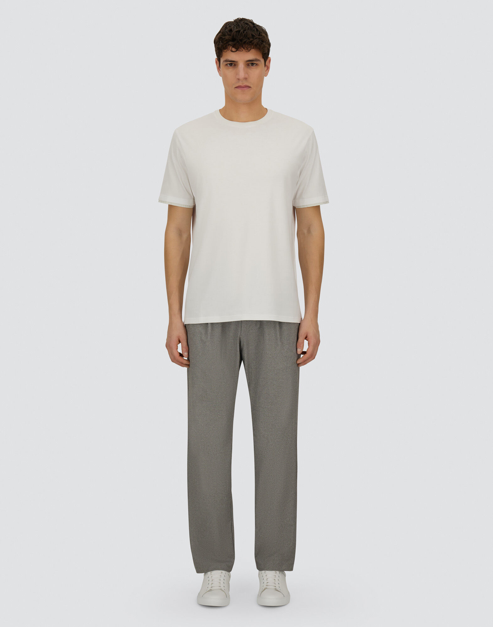 【関税＆送料込み】Herno Cotton T-Shirt Herno drawstring-waist T-shirt | Black | FARFETCH