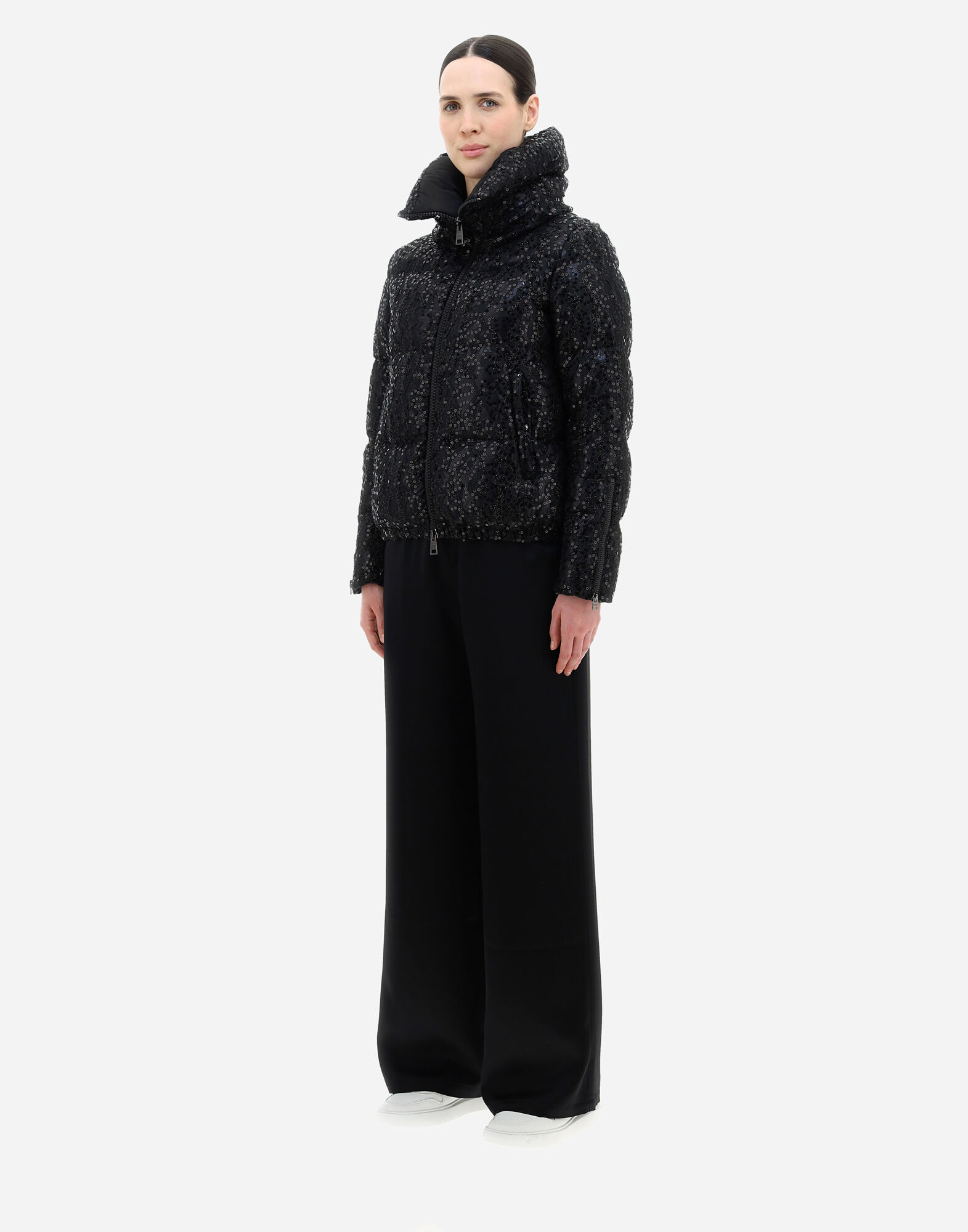 Herno sparkle hot sale quilted coat