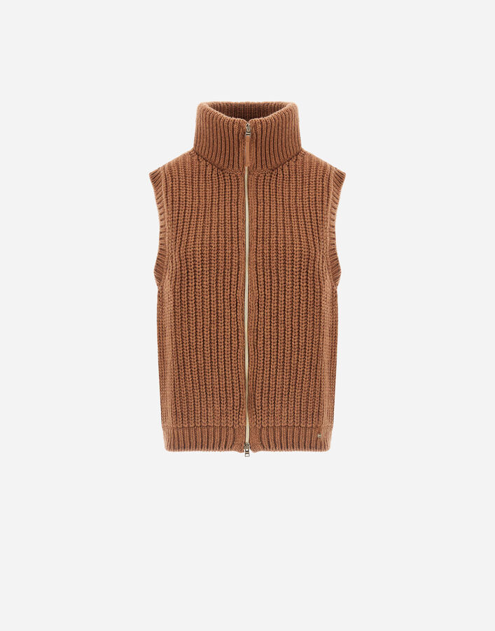 VEST IN COB STITCH WOOL Herno Herno VEST IN COB STITCH WOOL Caramel MC000183D700168030