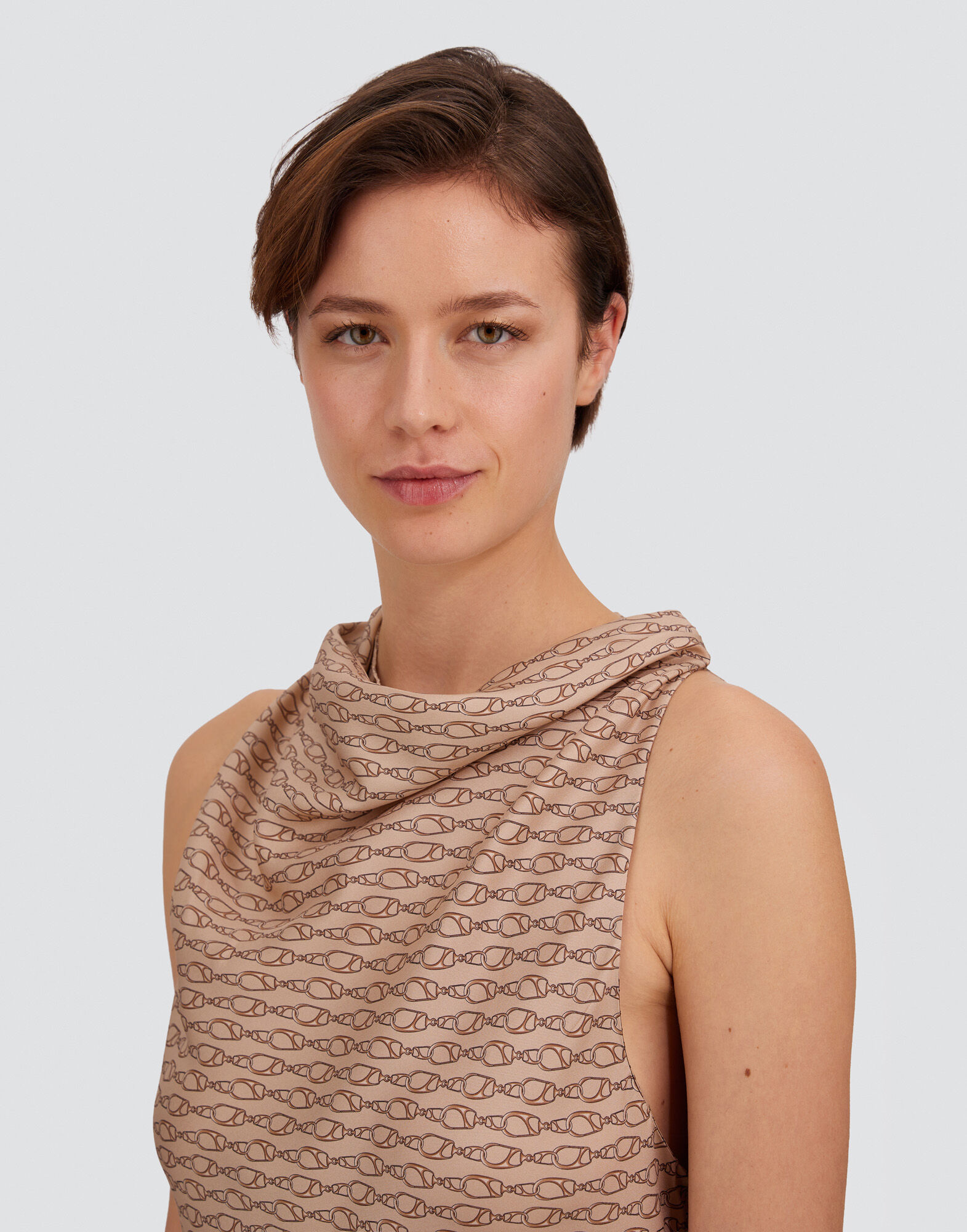 レディース SILK DRESS WITH HOOK PRINT シャンティイ | Herno® (ヘルノ)
