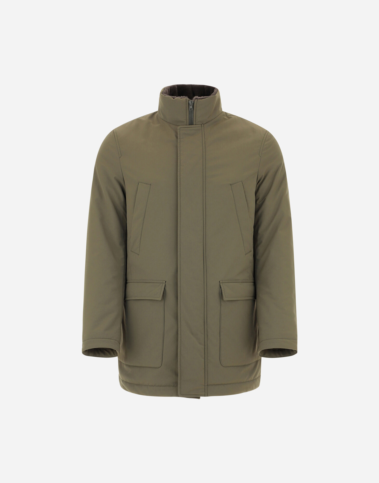 Calvin klein jeans quilted military parka top jacket
