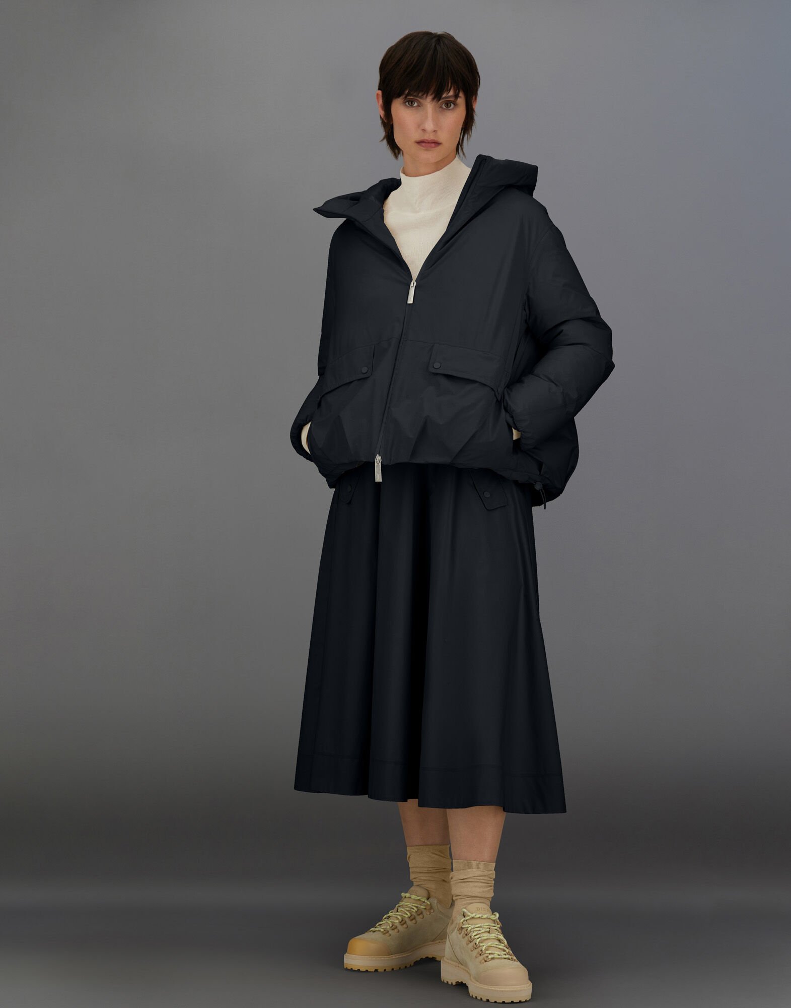 LAMINAR HOODED JACKET IN 2L GORE-TEX in Black | Herno®