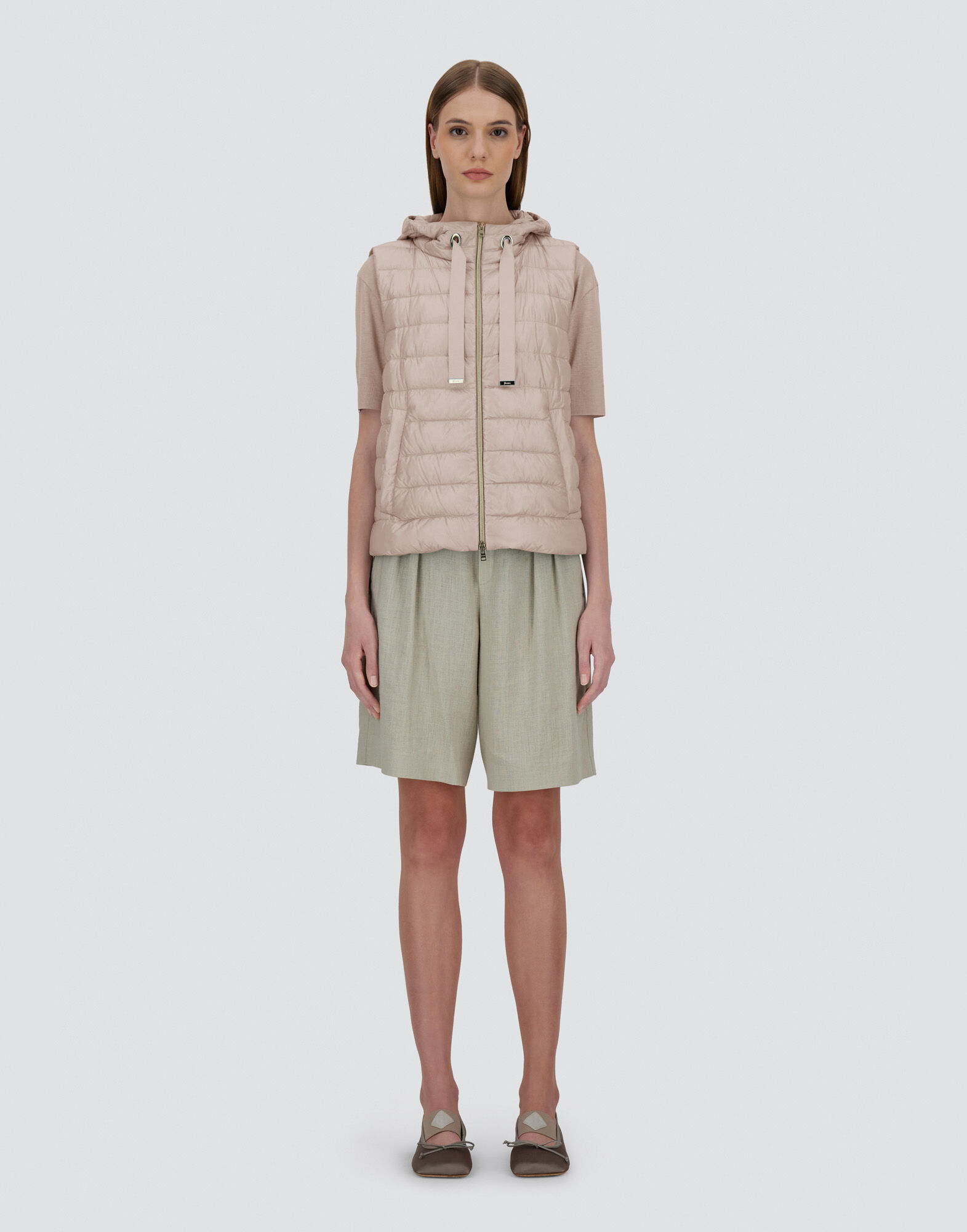VEST IN NYLON ULTRALIGHT AND MONOGRAM in Chantilly for Women VEST IN NYLON ULTRALIGHT AND MONOGRAM in Chantilly for Women