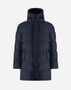 Herno LONG JACKET IN ARENDELLE AND MONOGRAM Navy Blue PI001159U12414Z9200