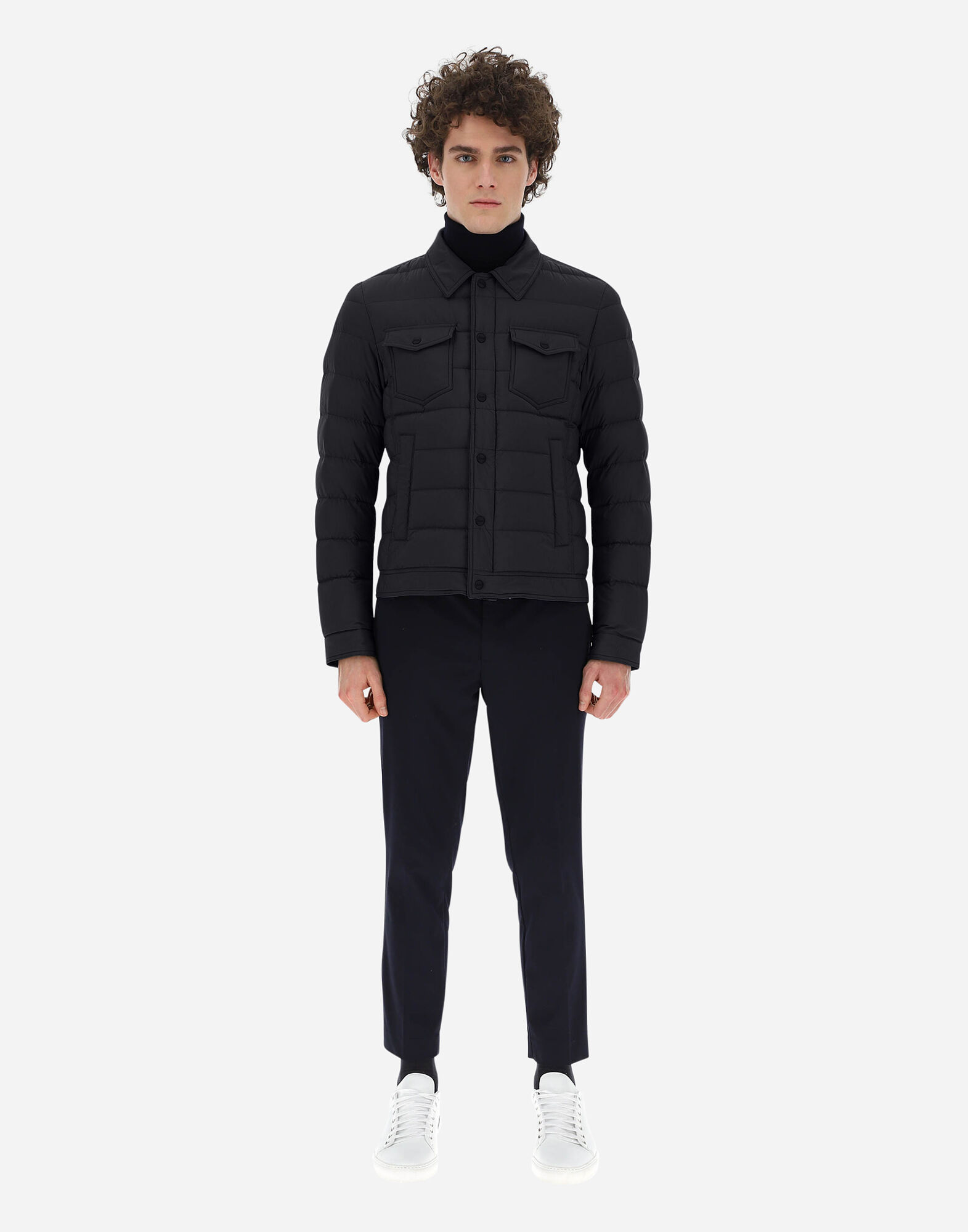 LA DENIM JACKET en Navy Blue pour homme Herno