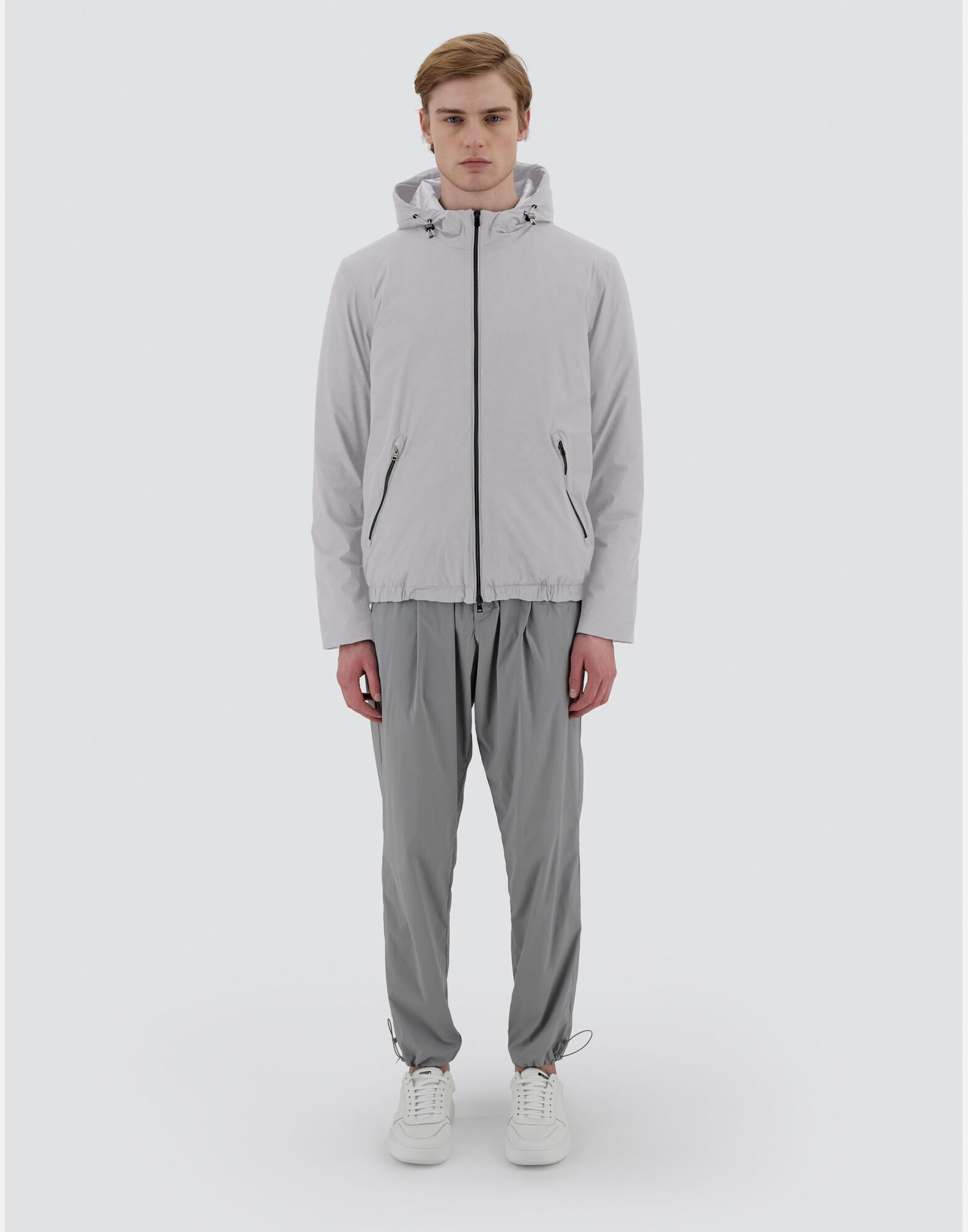 RESORT BOMBER JACKET IN PONENTE in Light Grey for Men Herno
