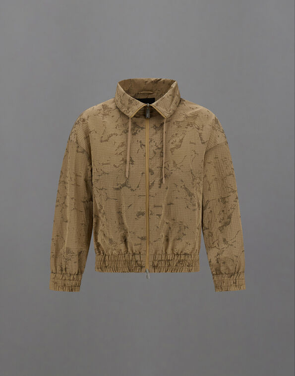 Herno LAMINAR JACKET IN WATER JACQUARD Camel GI00158DL12855J2154