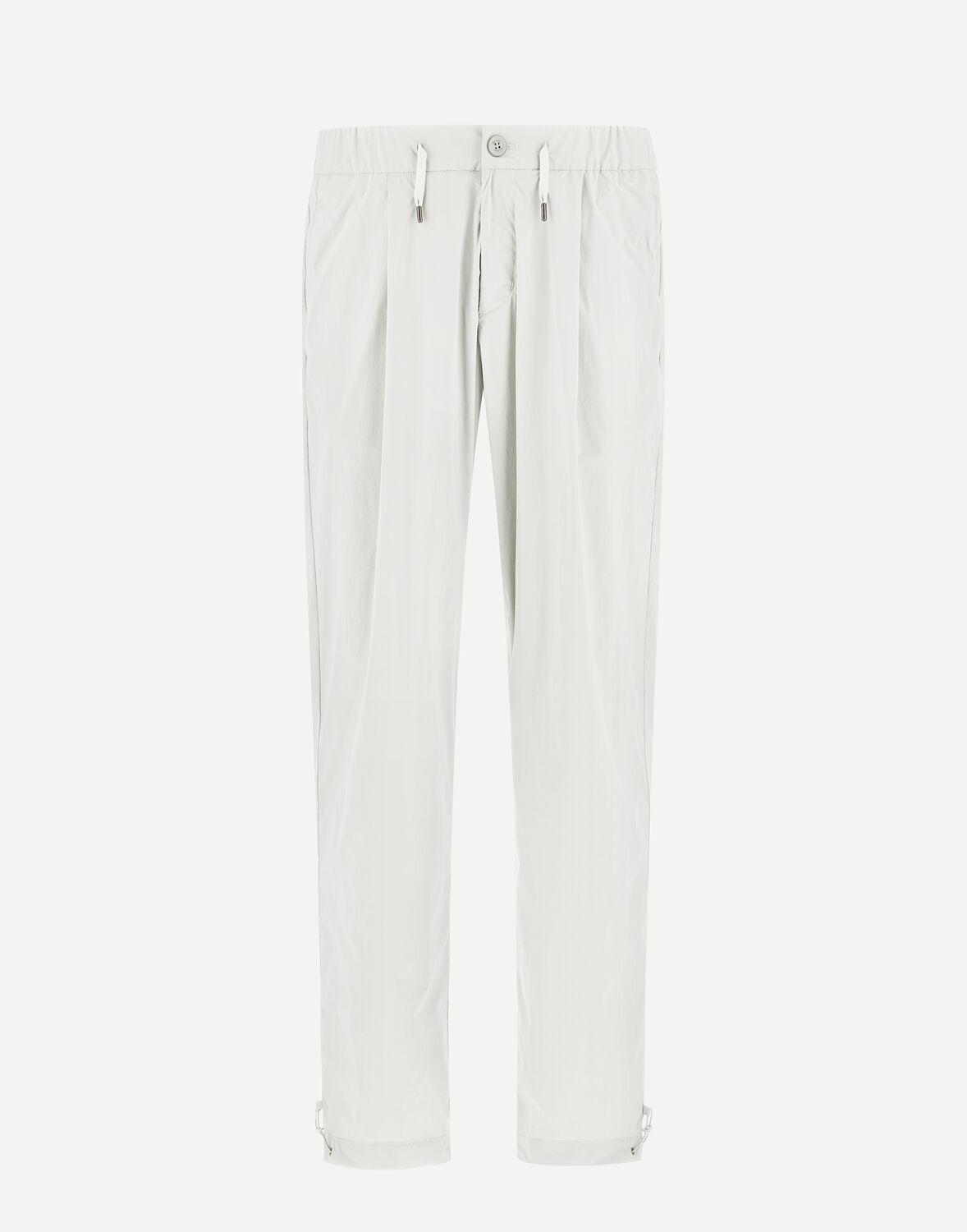 Herno Resort Trousers In Light Nylon Stretch In White