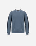 Herno RESORT SWEATER IN CARDED PURE WOOL Midnight Teal MG00037UR702209123