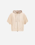 Herno FELPA IN SPONGE EFFECT SWEATER E NYLON ULTRALIGHT Chantilly JC000070D500811985