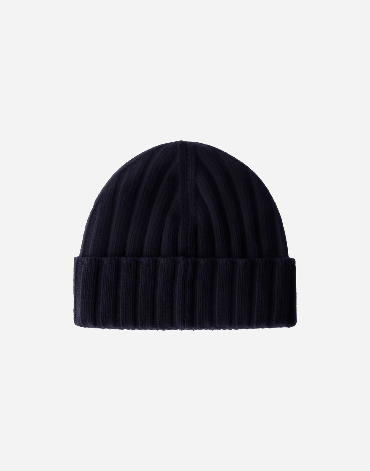 Herno インフィニティ ウールリブ Resort ニットキャップ In Navy Blue