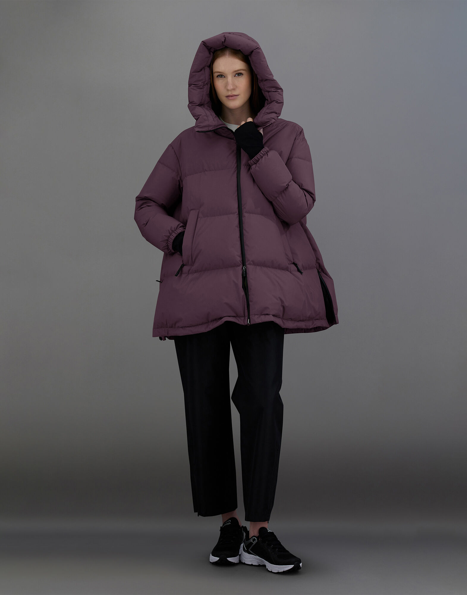 LAMINAR JACKET IN GORE TEX INFINIUM WINDSTOPPER in Eggplant for Women Herno