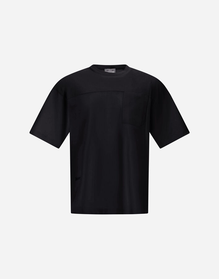 Herno T-SHIRT IN COMPACT JERSEY AND NYLON MAESTRO Black JG000275U520009300