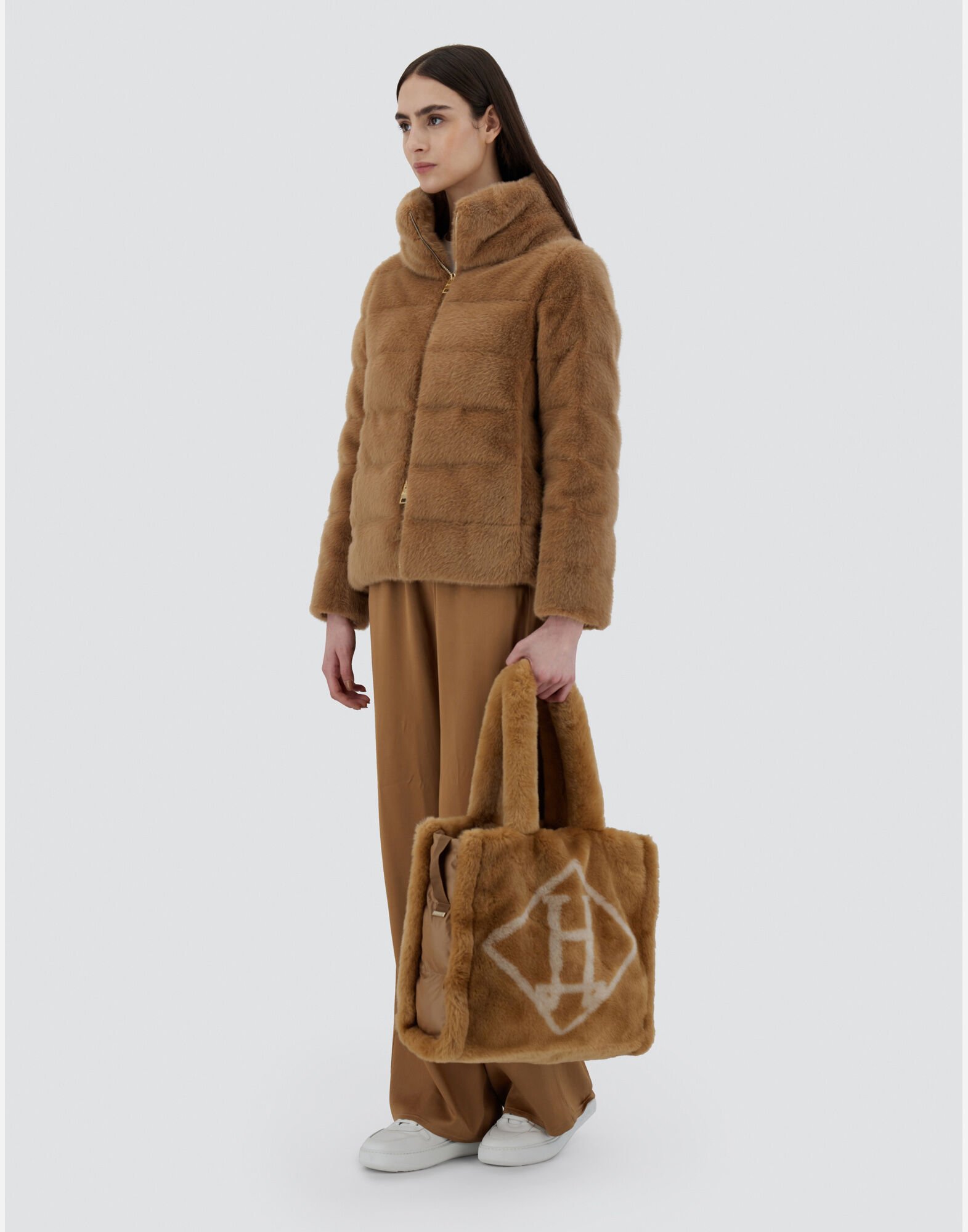 レディース ニュー・レディ・フェイクファー ジャケット キャメル | Herno® (ヘルノ)