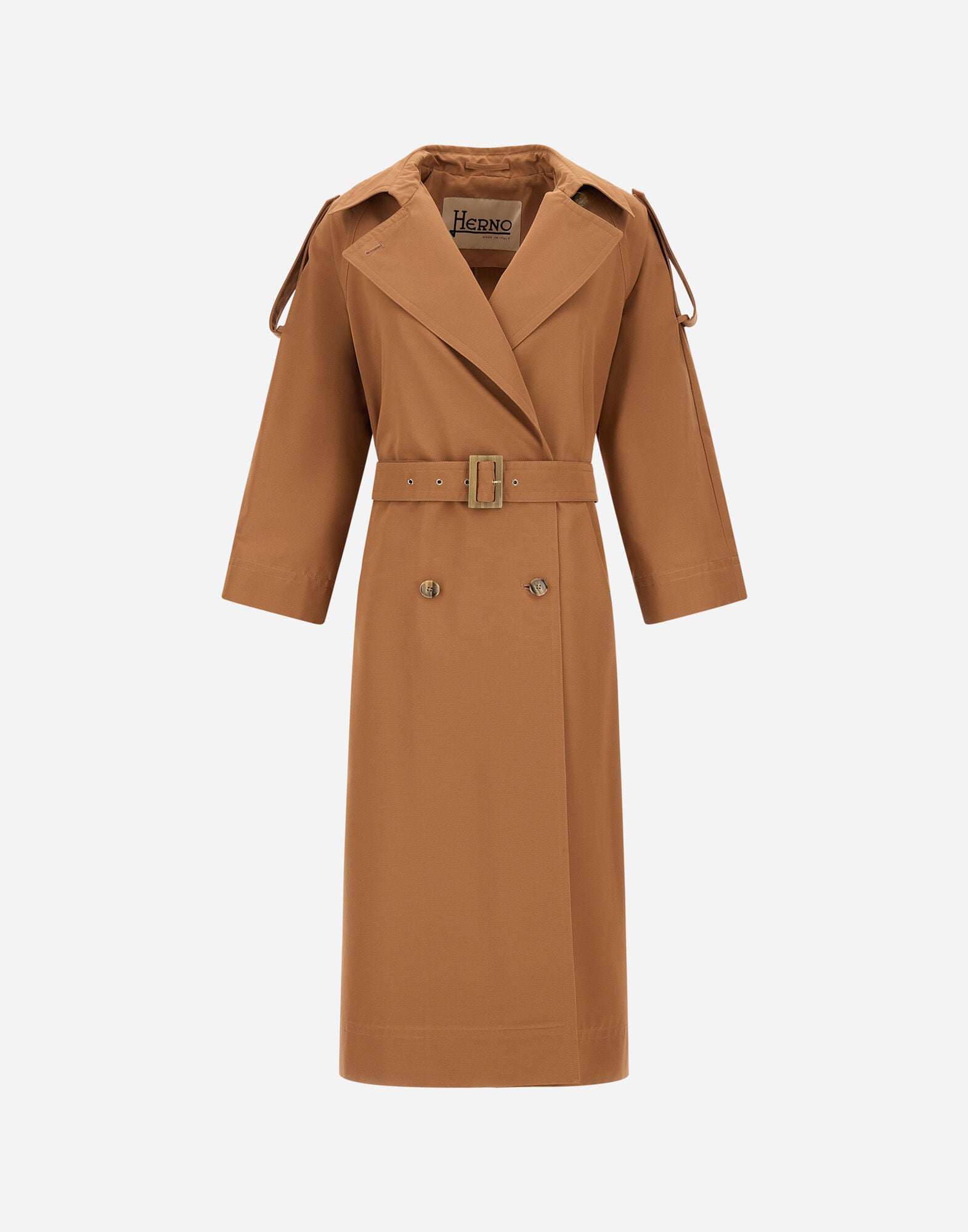 レディース TRENCH COAT IN NYLON GABARDINE キャメル | Herno® (ヘルノ)