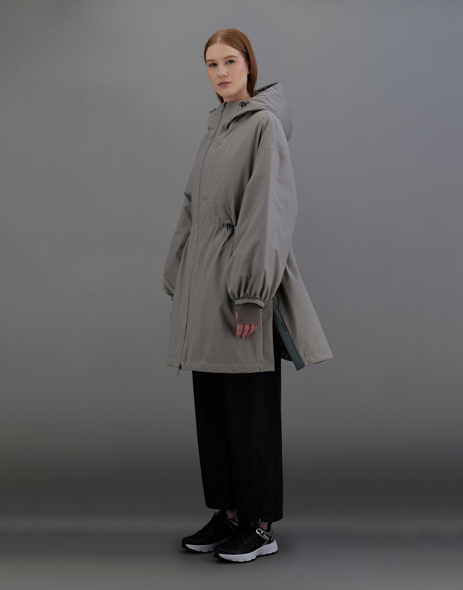 LAMINAR PARKA IN 2 LAYERS GORE TEX in Grey for Women Herno