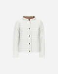 Herno REVERSIBLE JACKET IN ECOAGE AND NYLON ULTRALIGHT White/Camel PI001892D12456ZM011026