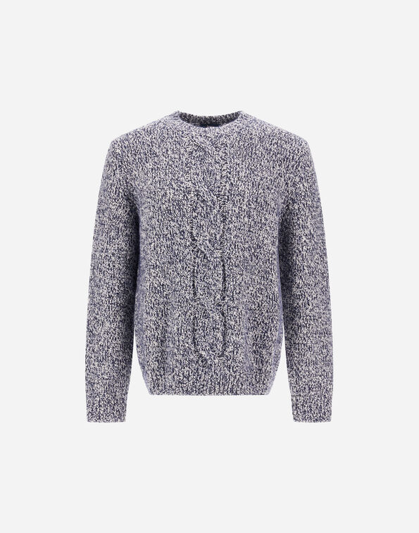 Herno WOOL JUMPER WITH BUTTONED DETAIL Navy Blue MG000211U703699200