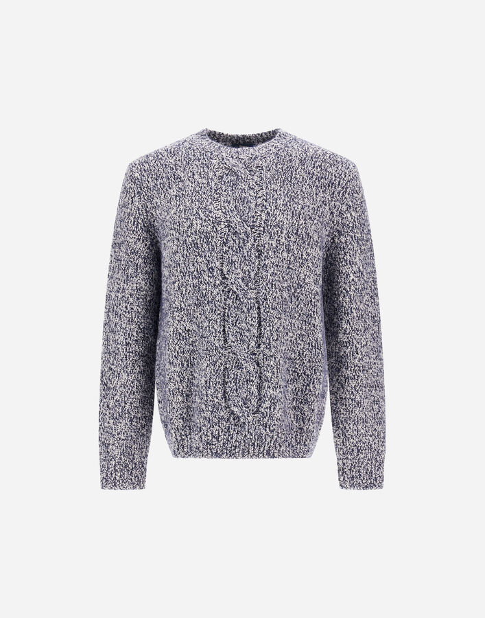 Herno WOOL JUMPER WITH BUTTONED DETAIL Navy Blue MG000211U703699200