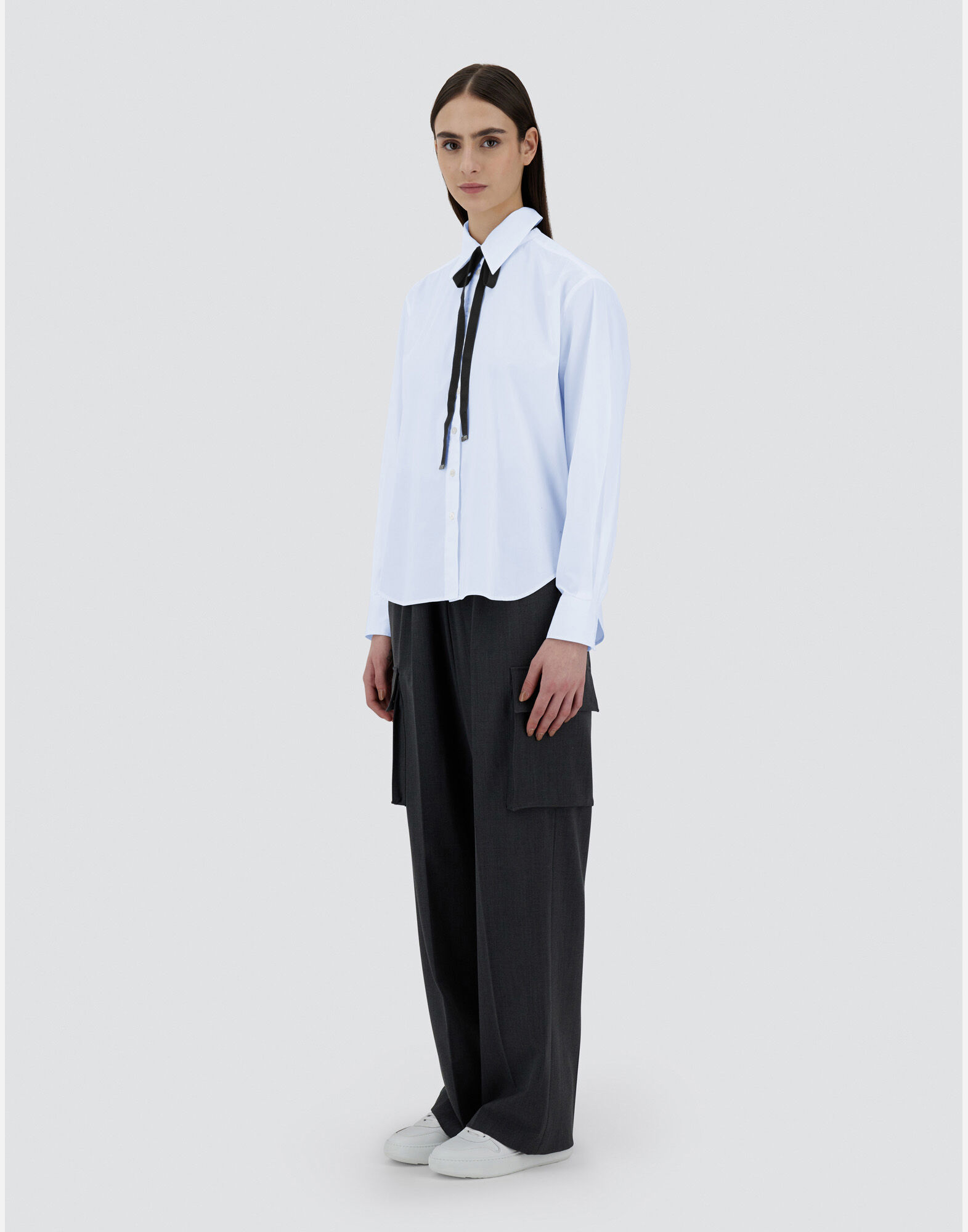 レディース コットン シャツ ライトブルー | Herno® (ヘルノ)
