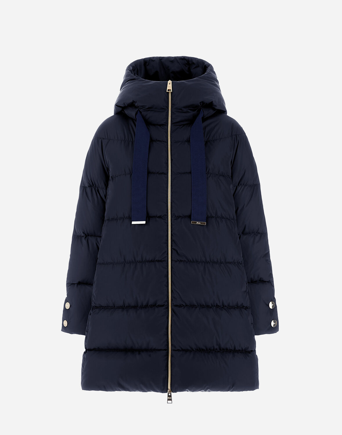 Herno Dark Blue Polyester Down Jacket In New Blue