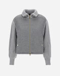 Herno BOMBER JACKET IN CASHMERE Grey GI000265D380209420
