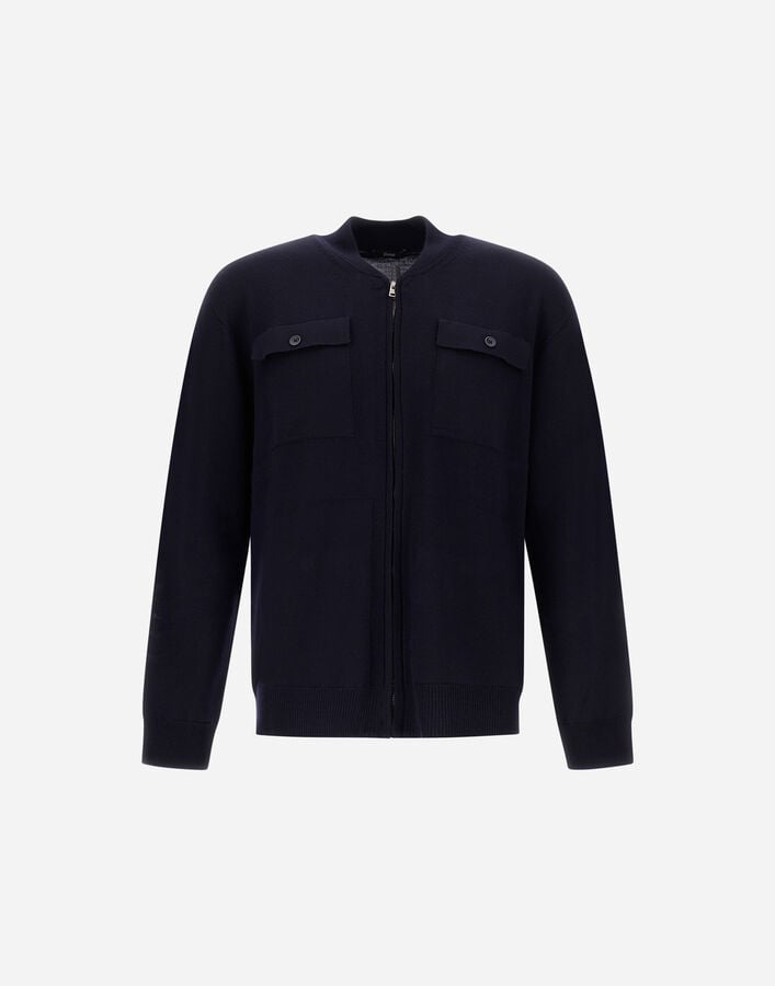 Herno CARDIGAN IN WR-WOOL Dark Blue MC000213U703279290