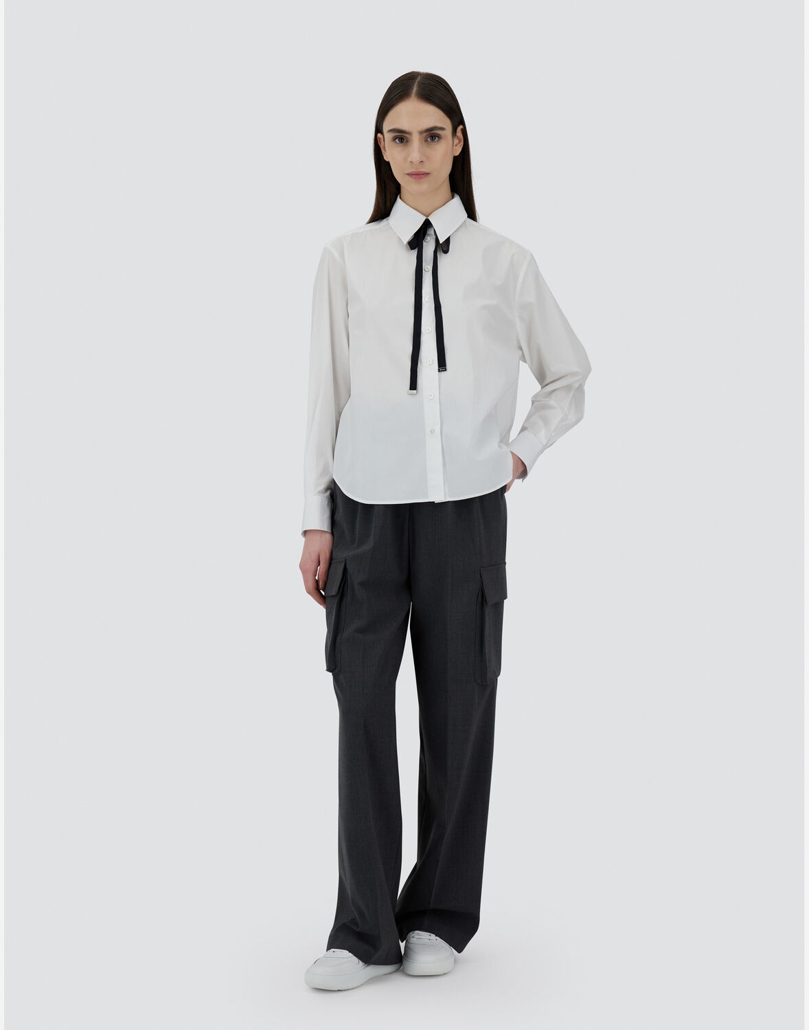 Herno コットン シャツ In White