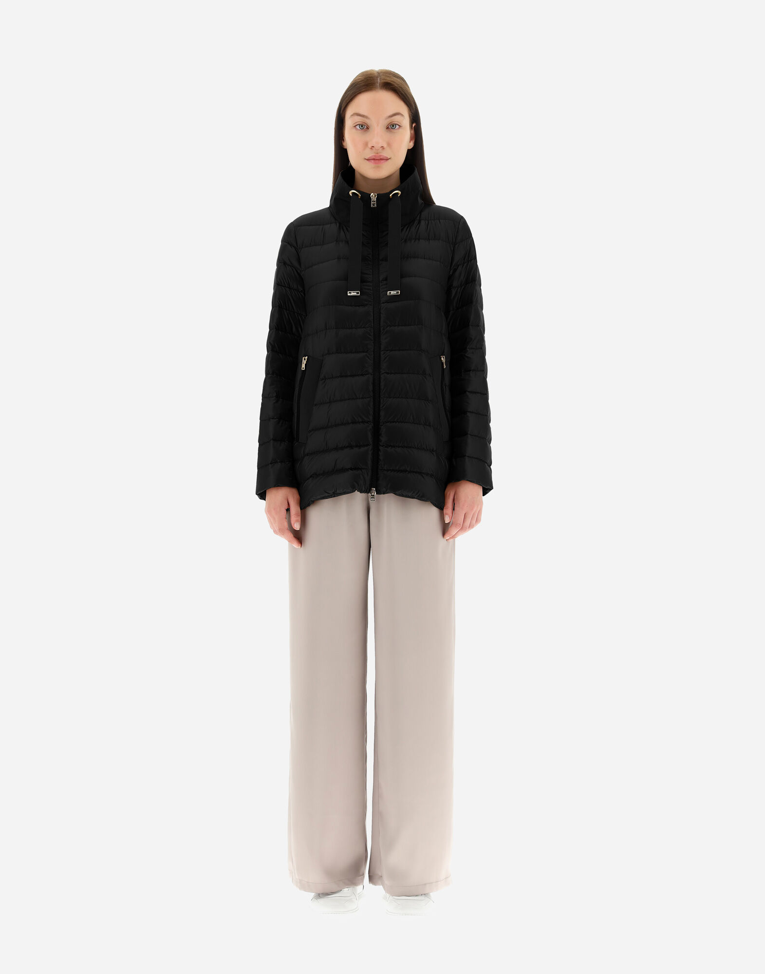 ◆Herno 最新作 AW24◆キルティング ダウンジャケット/Black◆ PIUMINO NYLON ULTRALIGHT E NEW TECHNO TAFFETA' HDM in Black