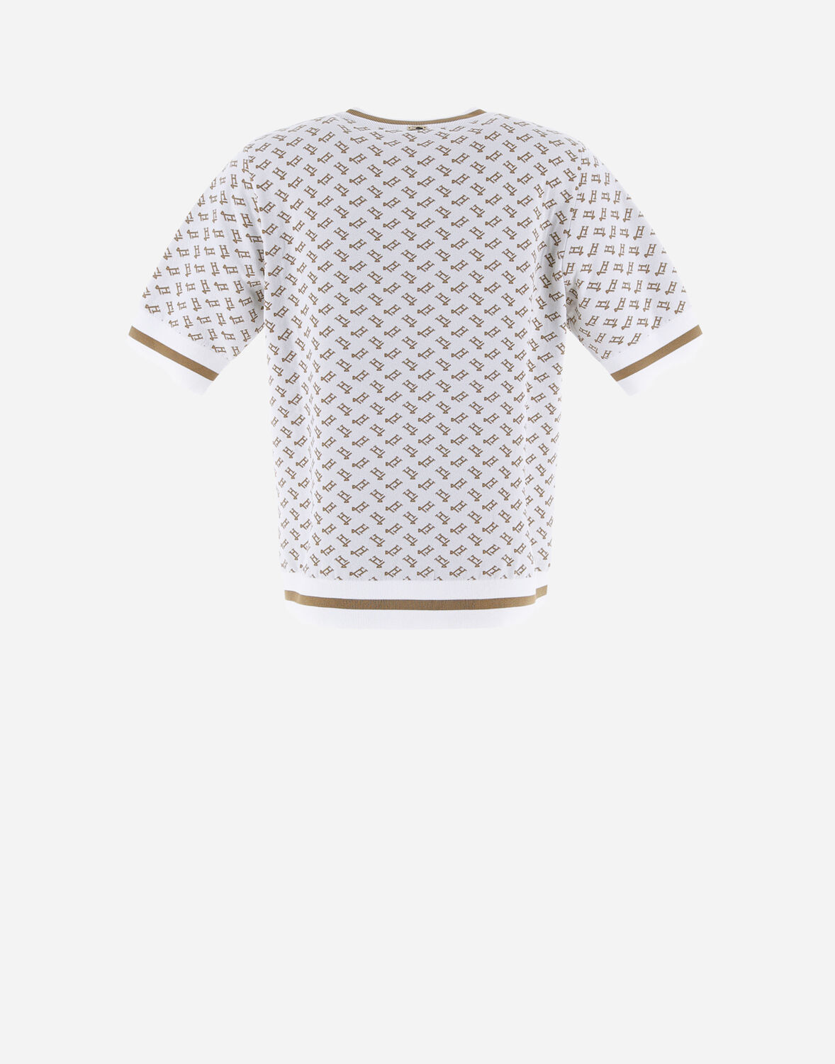 Herno Endless Viscose Monogram Tシャツ In White